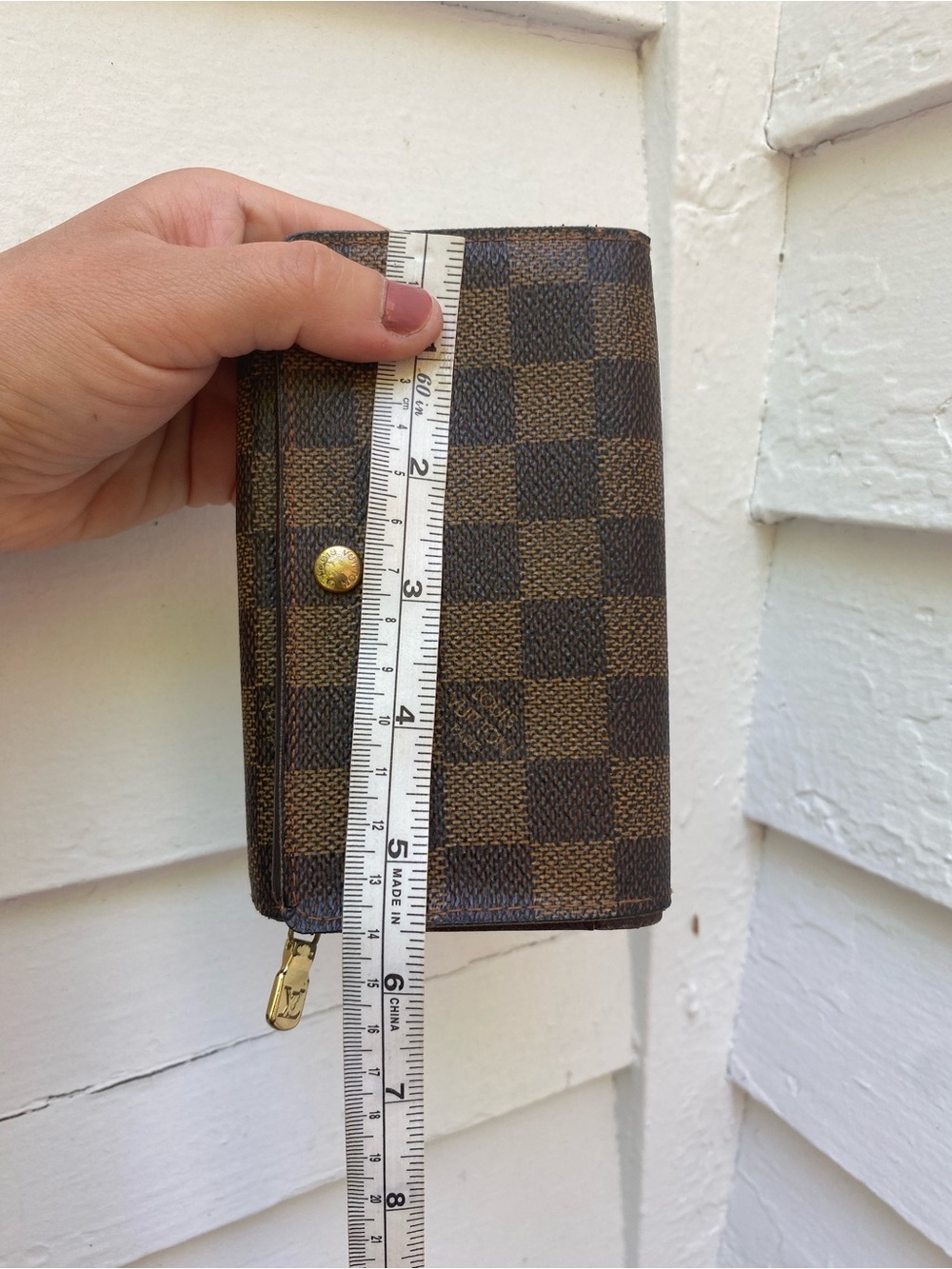 Louis Vuitton Brown Checkered Canvas Clutch Wallet - Picture 16 of 17